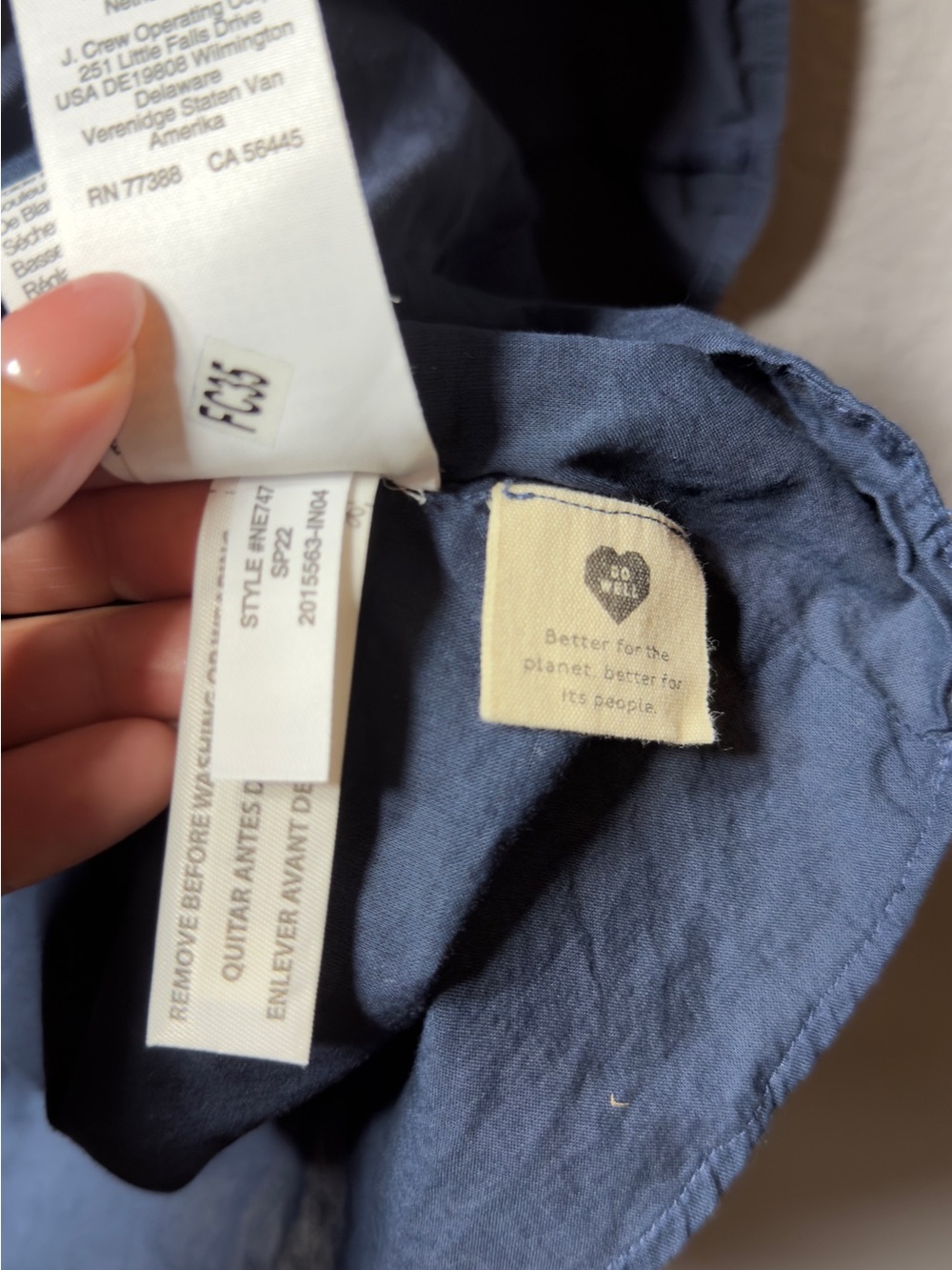 Madewell Dusty Blue Tiered Square-Neck Tunic - Picture 6 of 6